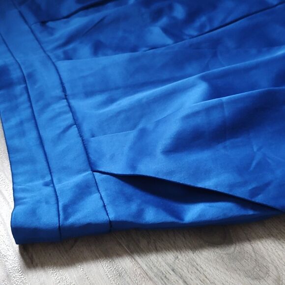 Dynamite New With Tag Size 11 Blue Heavy Sateen Tulip Skirt With Pockets - Picture 3 of 7